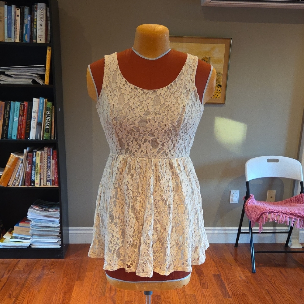 Elegant Lace Sleeveless Dress